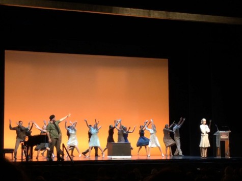 Drama department honored, performs number from “Evita” at Pantages Theater