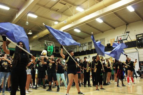 “Color guard” joins marching band