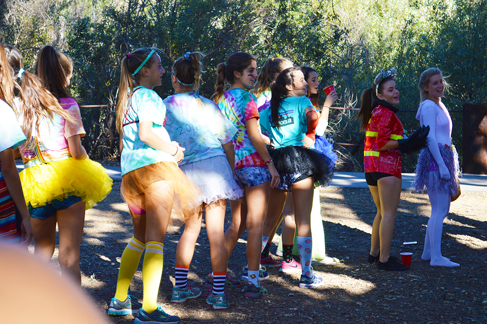 Cross-country+team+does+traditional+hokie-pokey+before+their+race+as+a+team+superstition.+Different+sports+teams+have+differing+superstitions+%28Photo+courtesy+of+Alex+Goldbeck%29.