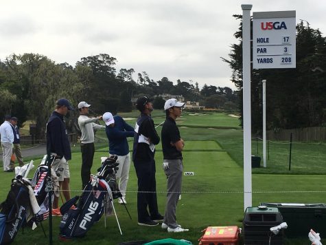 Austin Liu competes in the 2018 U.S. Amateur Golf Tournament