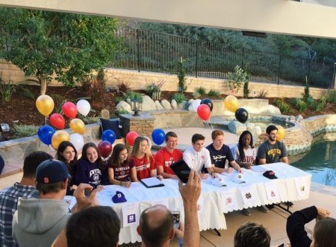 Senior athletes sign to colleges