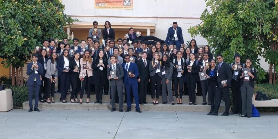 Triunfo+Delegation+consists+of+students+from+Oak+Park+High+School.+Agoura+High+School+and+Calabasas+High+School.+Delegation+visited+the+state+capital+in+February.