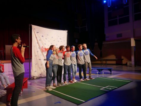 Alumni and seniors play in last Comedysportz game of the season