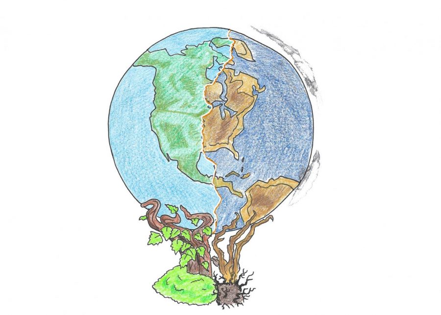 climate change drawing