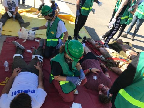 First combined adult and teen CERT drill