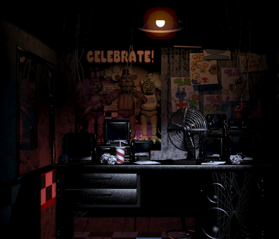 The office in Five Nights at Freddy’s remains faithful to the game it’s based on