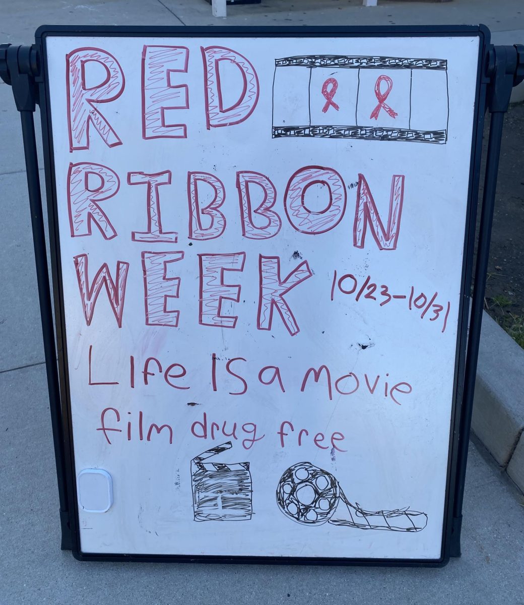 The Wellness Center advertises events for Red Ribbon Week