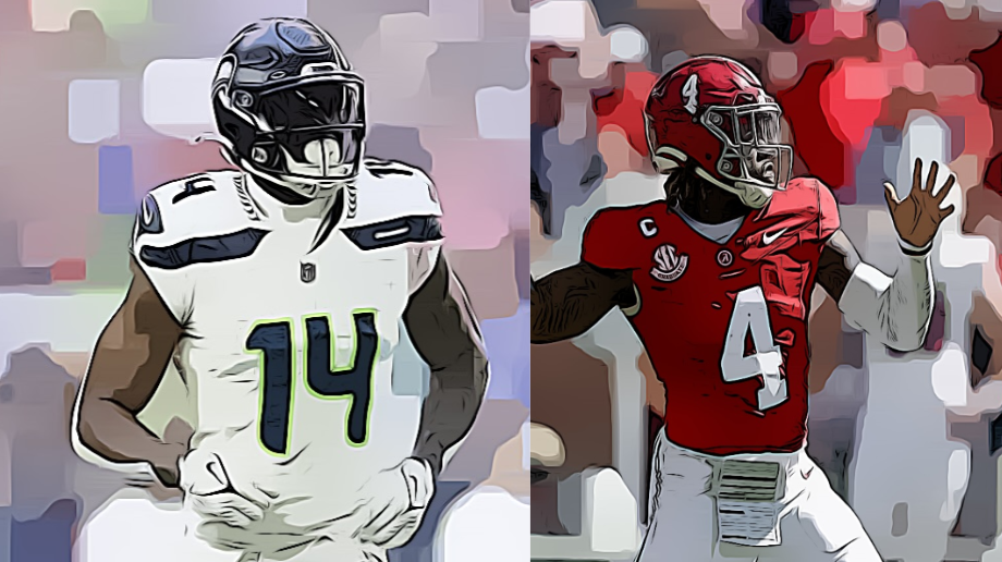 DK Metcalf and Jalen Milroe